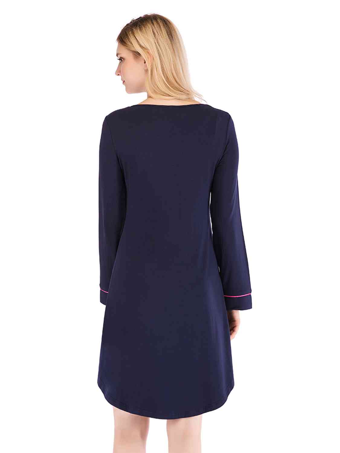 Round Neck Night Dress with Pocket Jassorted