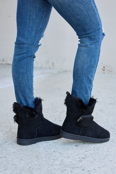 Forever Link Plush Thermal Flat Boots Trendsi