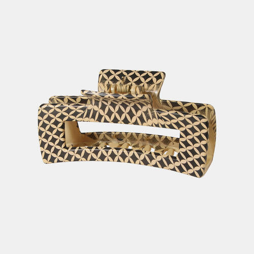 Resin Hair Claw Clip Jassorted Khaki One Size