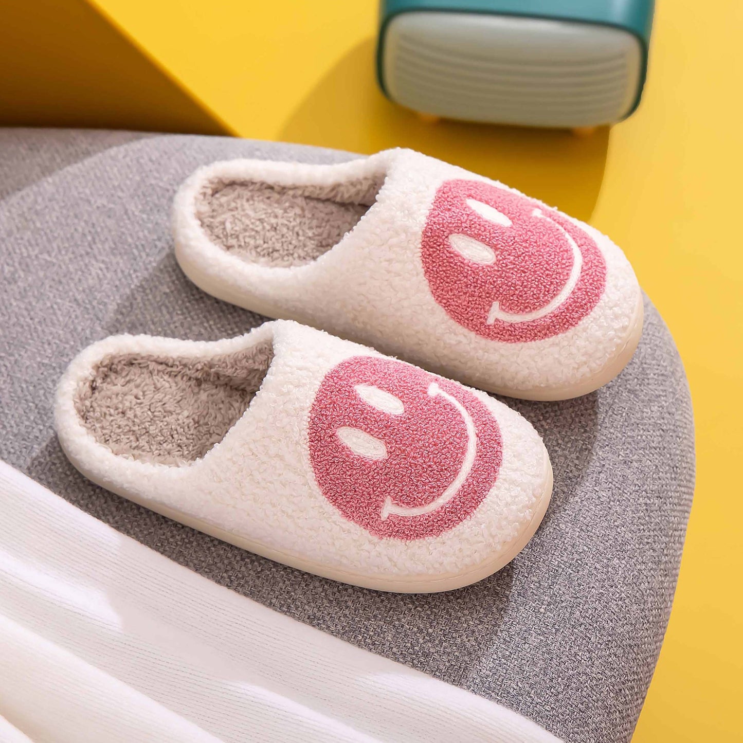 Melody Smiley Face Slippers  Trendsi   