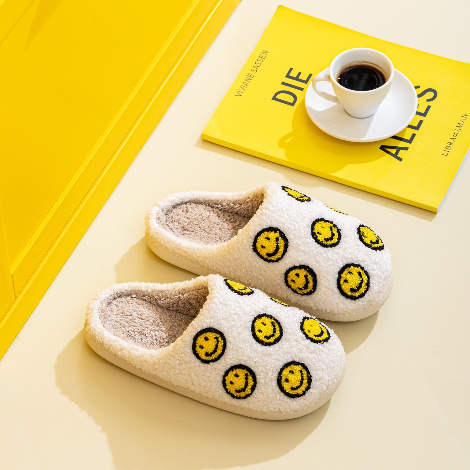 Melody Smiley Face Slippers  Trendsi   