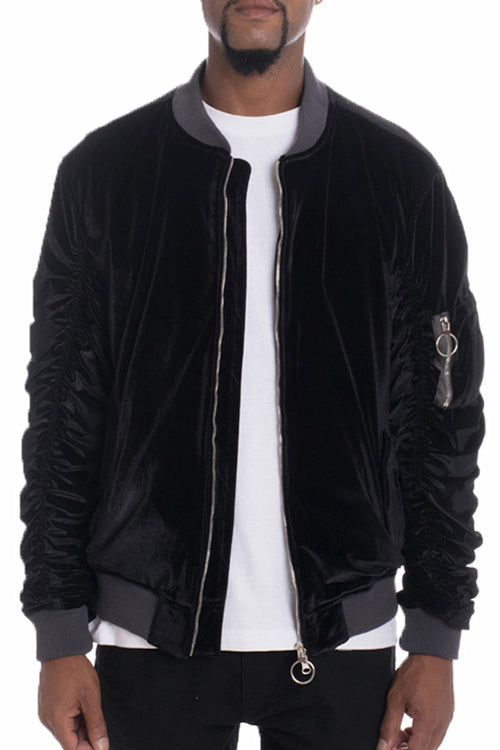 VELOUR BOMBER - Black Jackets & Coats Jassorted S  