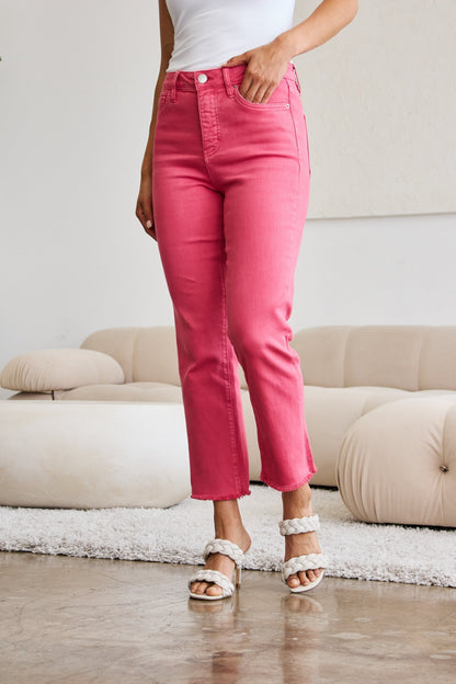 RFM Crop Dylan Tummy Control High Waist Jeans  Trendsi   