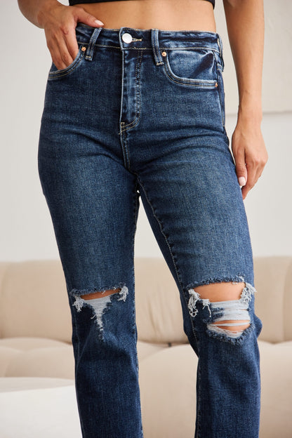 RFM Crop Dylan Tummy Control High Waist Jeans  Trendsi   