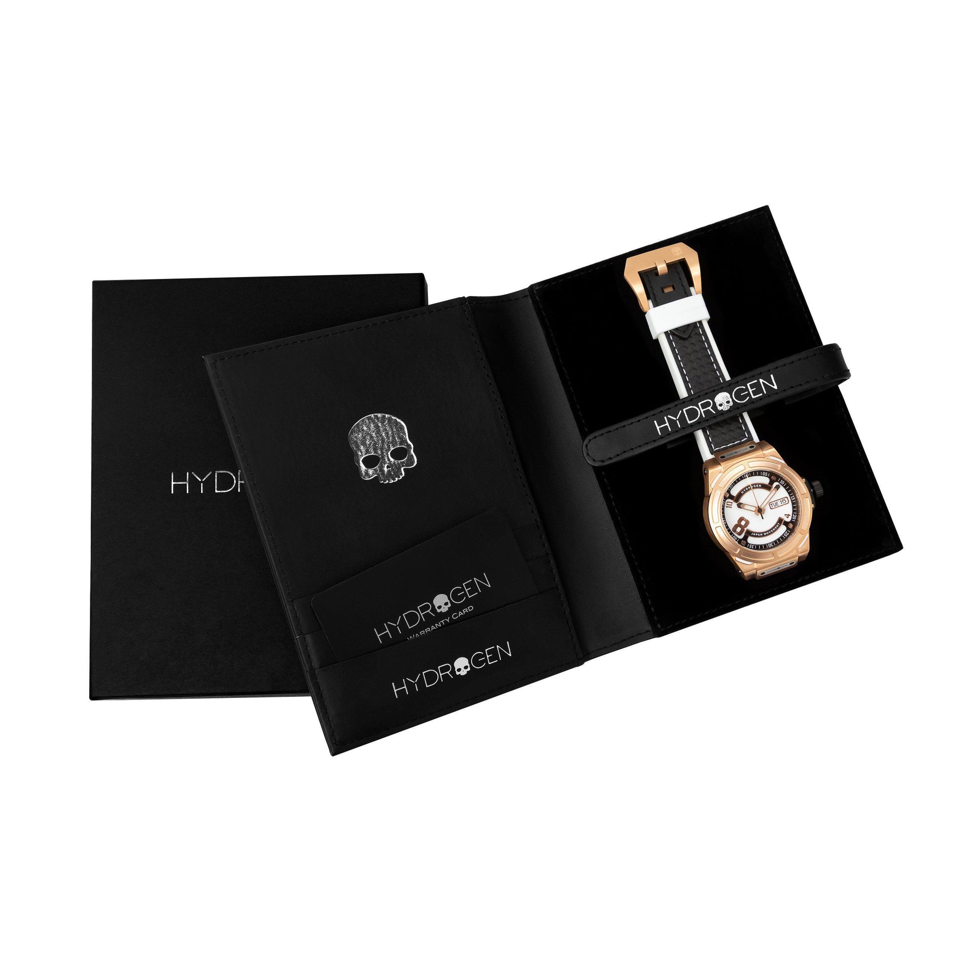 Otto White Rose Gold Hydrogen Watch Watches Ruby Alcestis   