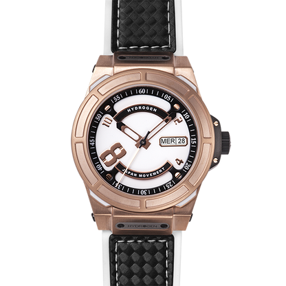 Otto White Rose Gold Hydrogen Watch Watches Ruby Alcestis   