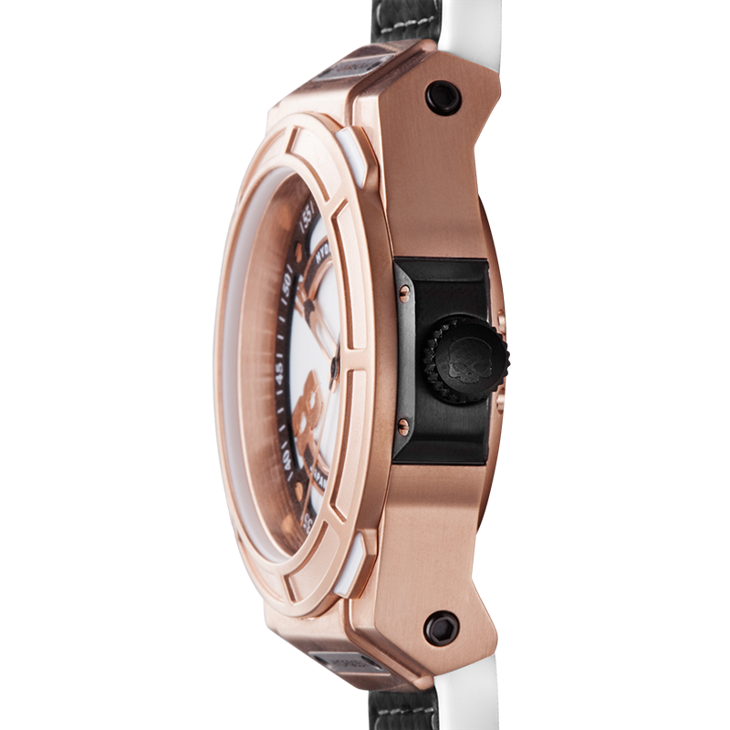 Otto White Rose Gold Hydrogen Watch Watches Ruby Alcestis   