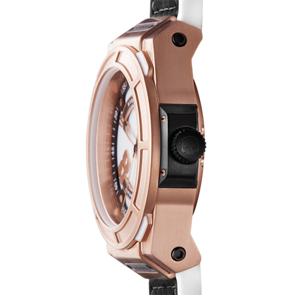 Otto White Rose Gold Hydrogen Watch Watches Ruby Alcestis   