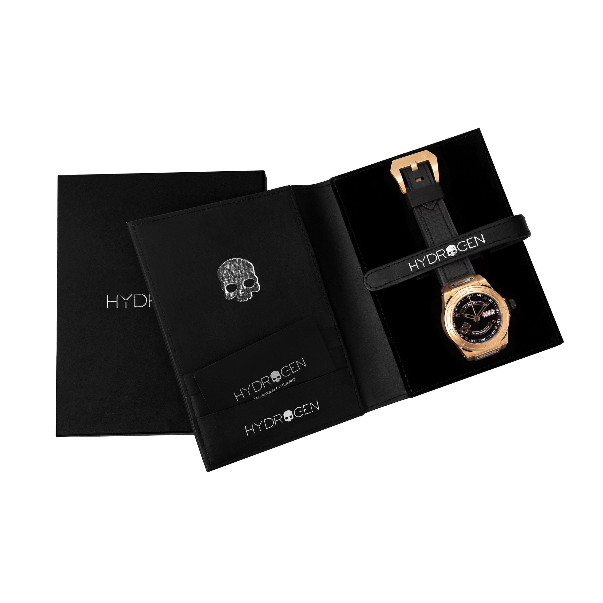 Otto Black Rose Gold Hydrogen Watch Watches Ruby Alcestis   