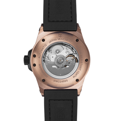 Otto Black Rose Gold Hydrogen Watch Watches Ruby Alcestis   