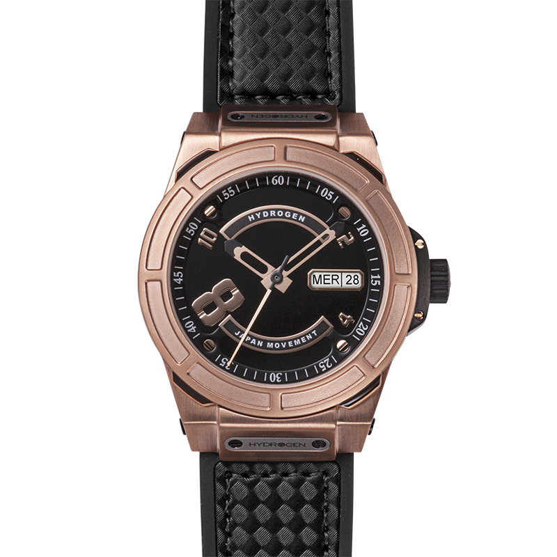 Otto Black Rose Gold Hydrogen Watch Watches Ruby Alcestis   