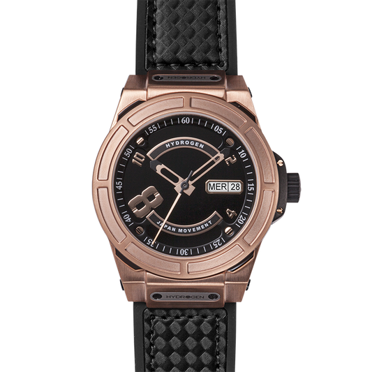 Otto Black Rose Gold Hydrogen Watch Watches Ruby Alcestis   