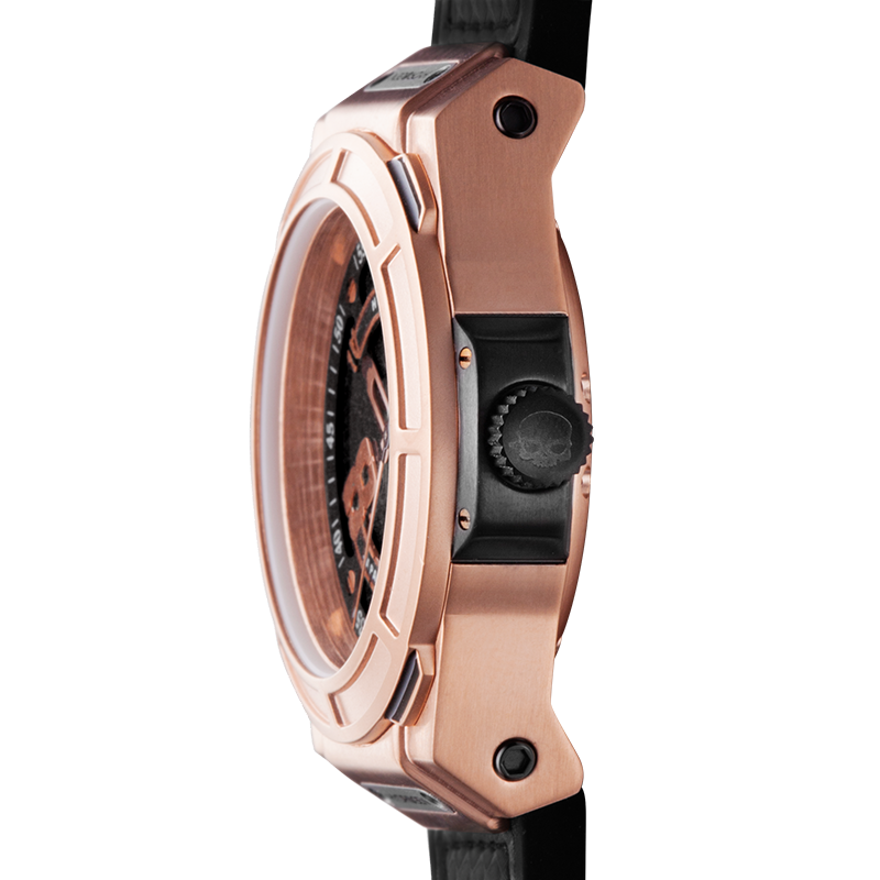 Otto Black Rose Gold Hydrogen Watch Watches Ruby Alcestis   