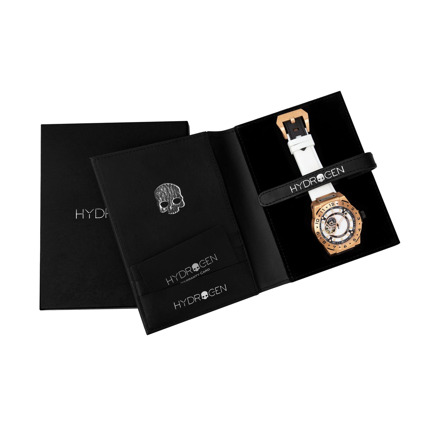 Vento White Rose Gold Hydrogen Watch Watches Ruby Alcestis   