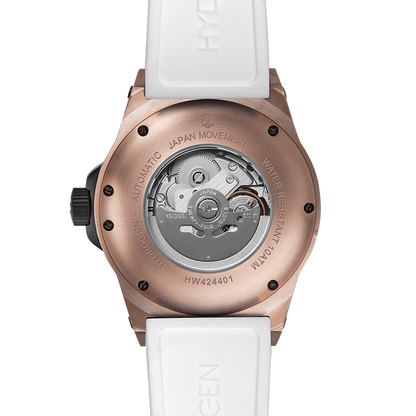 Vento White Rose Gold Hydrogen Watch Watches Ruby Alcestis   