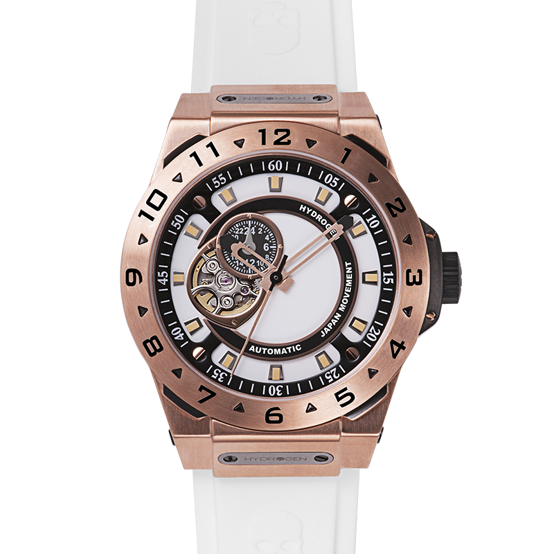 Vento White Rose Gold Hydrogen Watch Watches Ruby Alcestis   