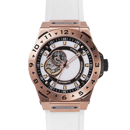 Vento White Rose Gold Hydrogen Watch Watches Ruby Alcestis   