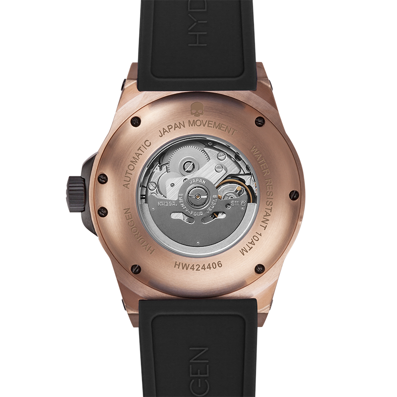 Vento Black Rose Gold Hydrogen Watch Watches Ruby Alcestis   