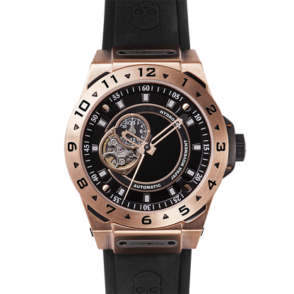 Vento Black Rose Gold Hydrogen Watch Watches Ruby Alcestis   