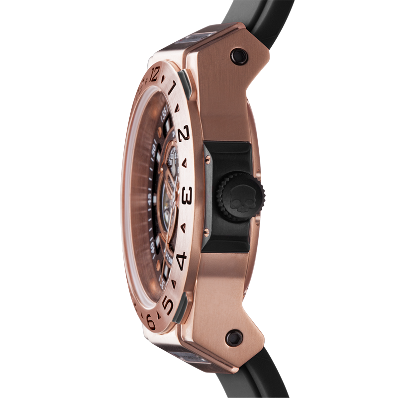 Vento Black Rose Gold Hydrogen Watch Watches Ruby Alcestis   