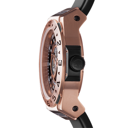 Vento Black Rose Gold Hydrogen Watch Watches Ruby Alcestis   