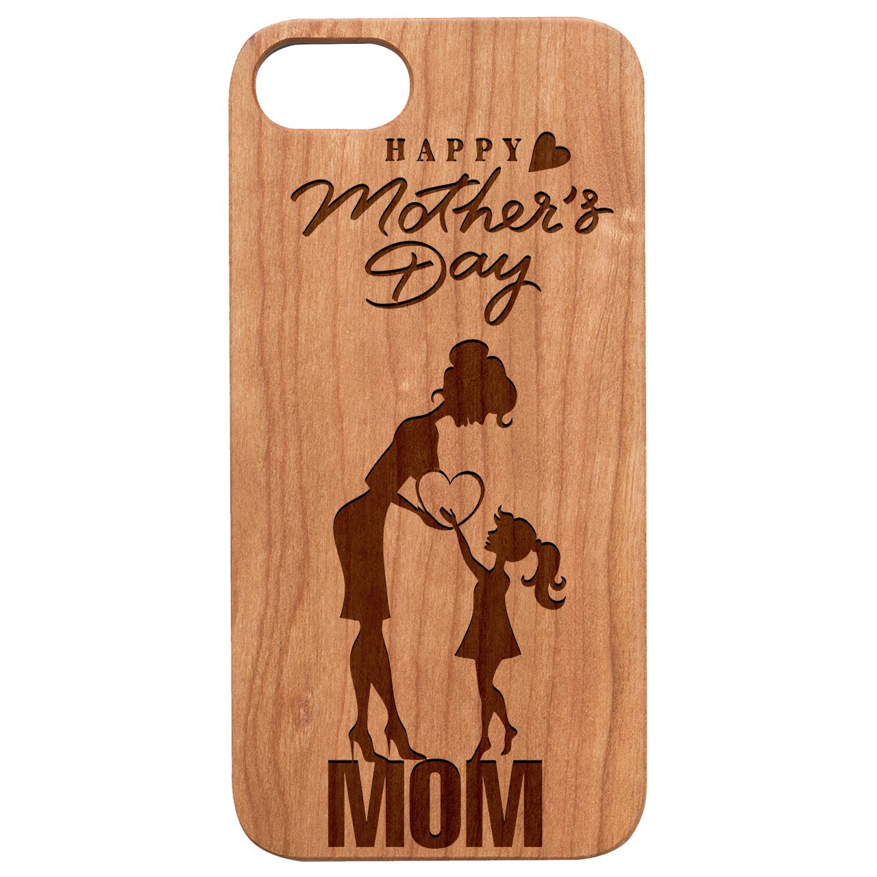 Engraved Mother's Day Wood Phone Case for iPhone Cases & Covers Cerise Eurynome   