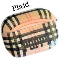 Personalized Airpod Pro Case Covers Tech Accessories Jassorted Plaid Cursive 