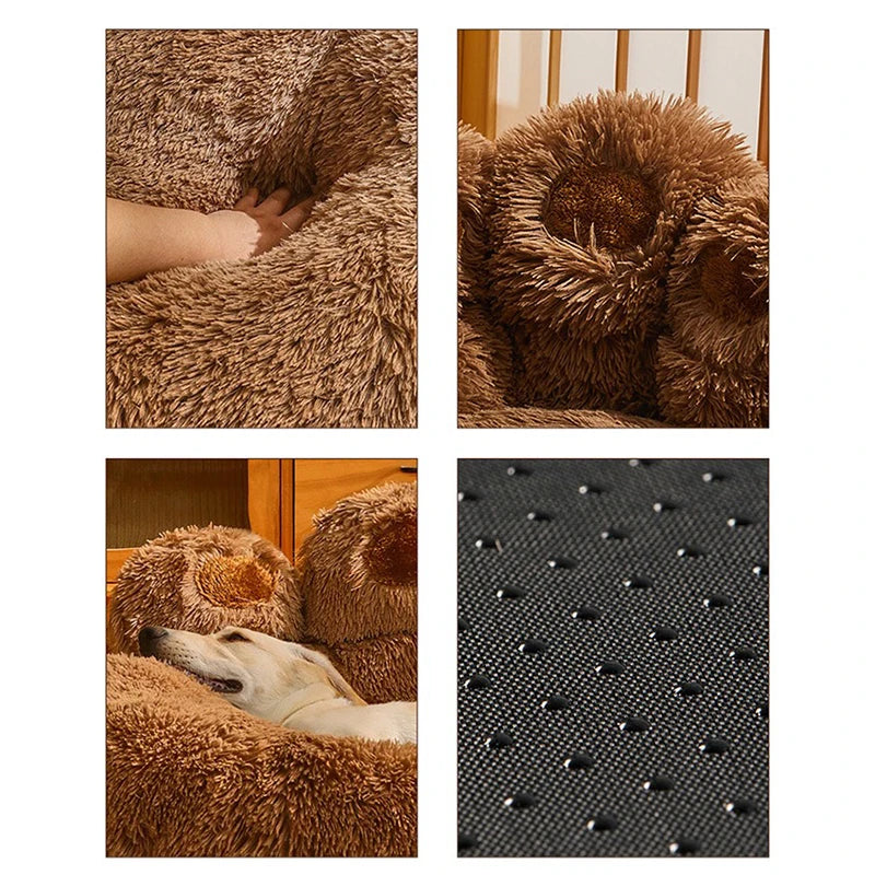 Luxurious Plush Pet Bed for Dogs and Cats – Cozy, Breathable, and Washable  Jassorted   