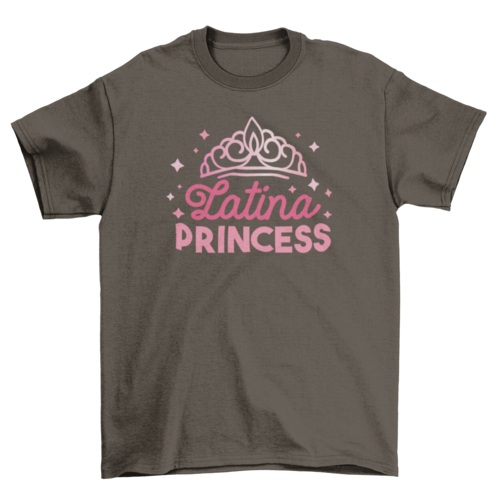 Latina Princess T-shirt T-shirts Turquoise Theseus S DARK CHOCOLATE 