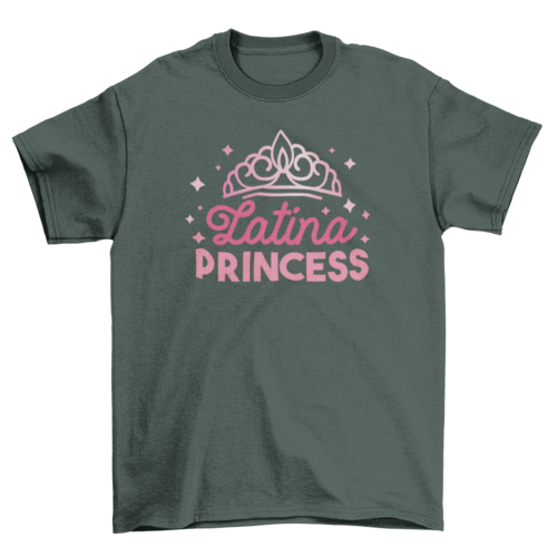 Latina Princess T-shirt T-shirts Turquoise Theseus S FOREST GREEN 