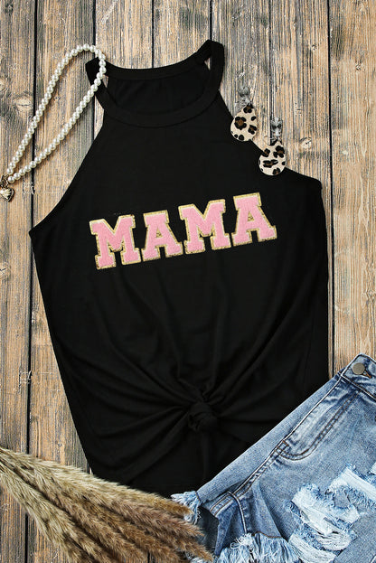 MAMA Round Neck Tank  Trendsi   