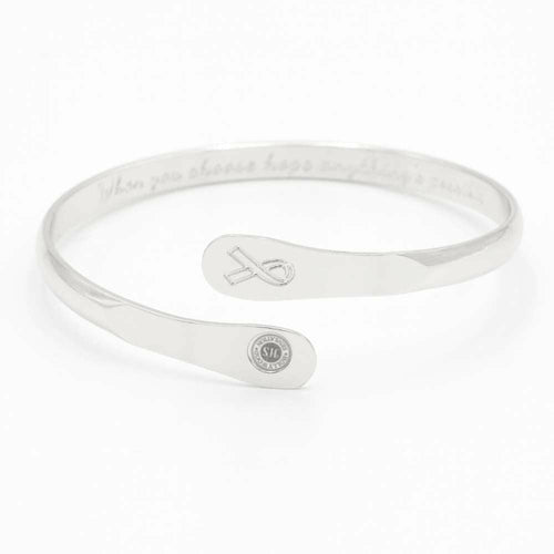 Cancer Awareness Bracelets, Engraved Bracelets Jewelry & Watches Jassorted Silver  