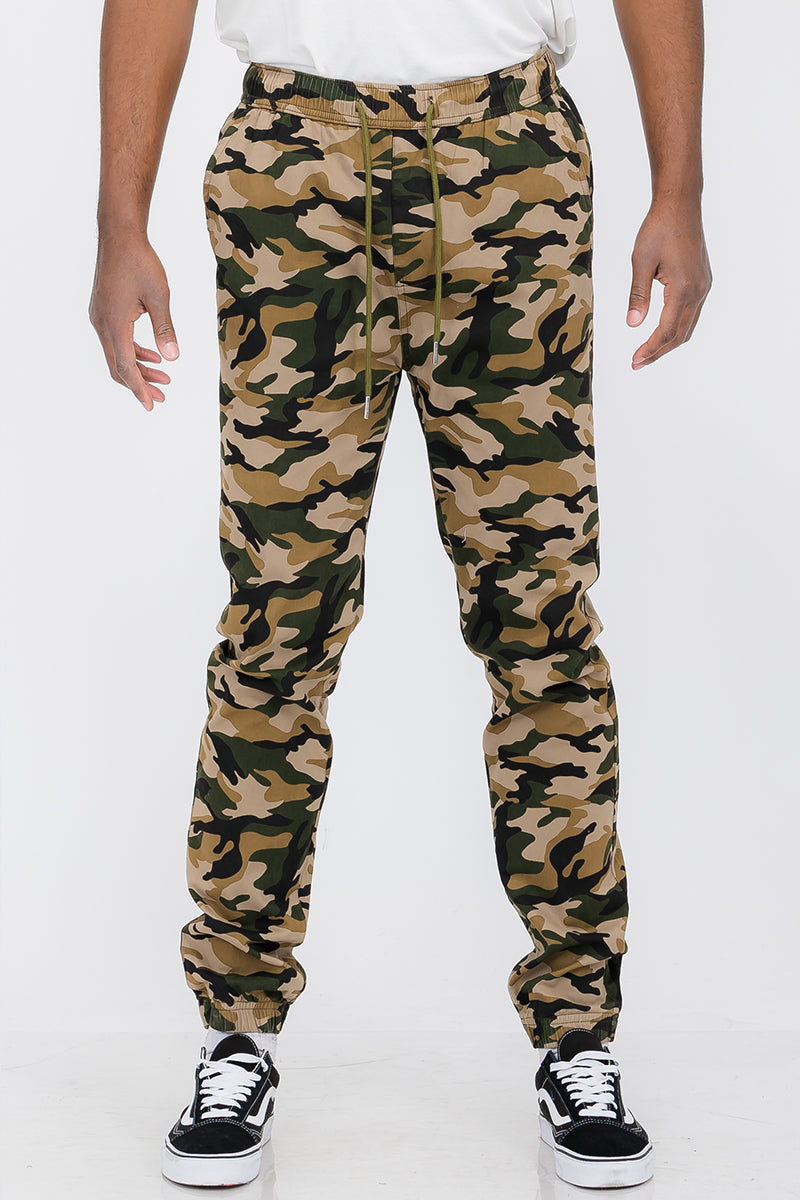 Camouflage Jogger Pants Pants Lime Milo   