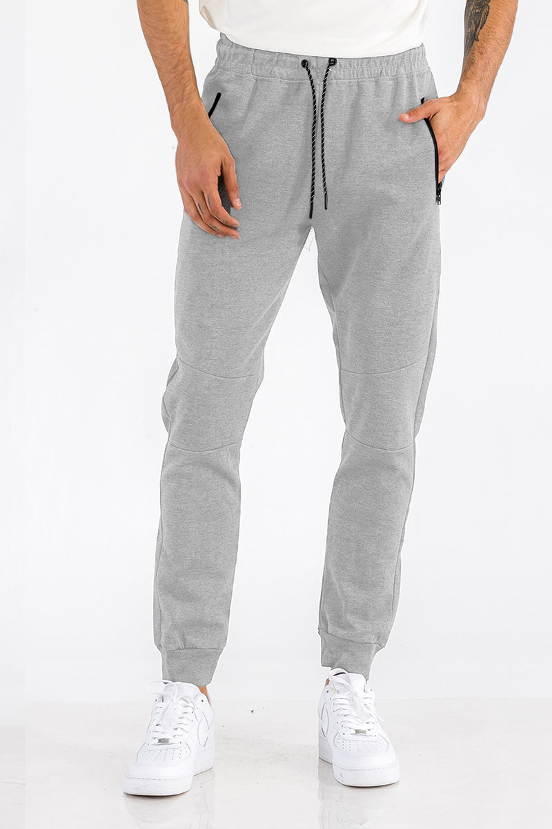 Gray Heathered Cotton Sweats Men's Clothing Lime Milo   