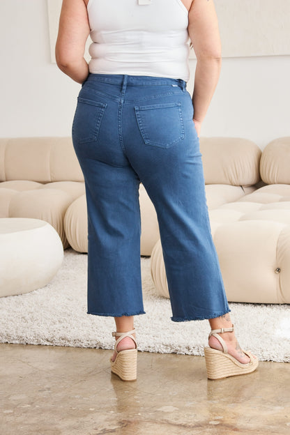 RFM Crop Chloe Tummy Control High Waist Jeans  Trendsi   