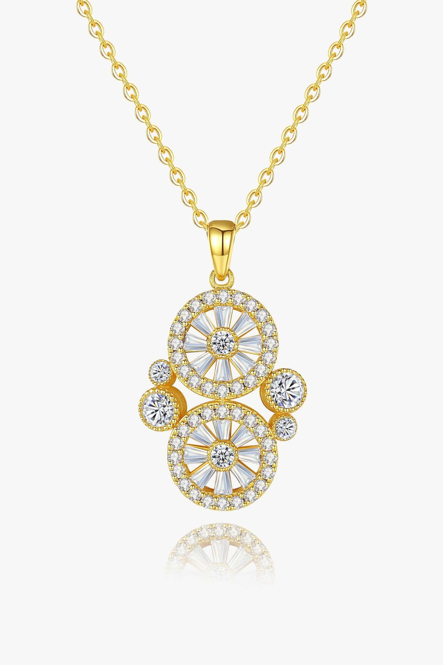 Gold 'Wheel of Fortune' Necklace Jewelry & Watches Salmon Pandora   