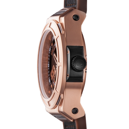 Otto Brown Rose Gold Hydrogen Watch Watches Ruby Alcestis   