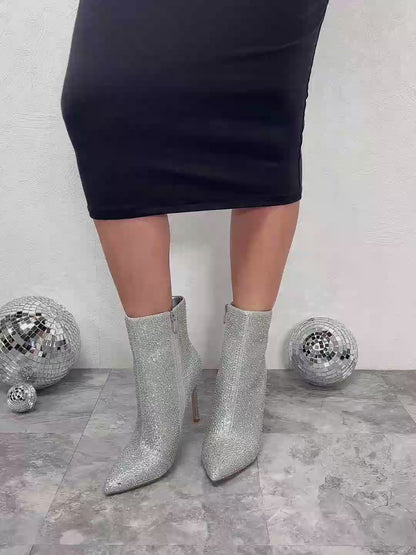 Melody Rhinestone Stiletto Boots