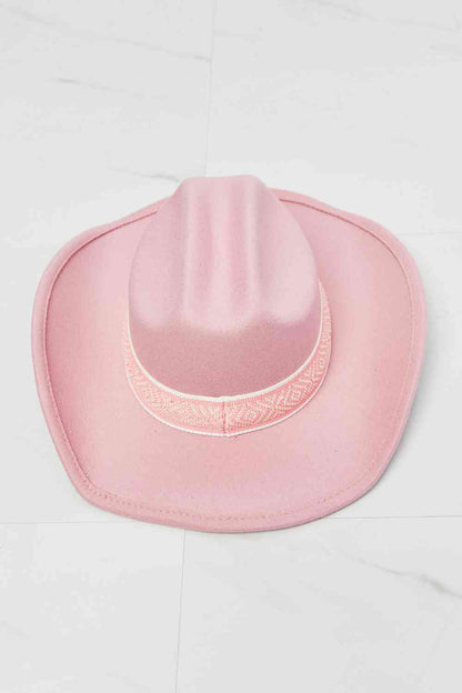 Fame Cowboy Hat in Pink  Trendsi   