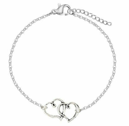 Double Heart Ankle Bracelet (Anklet)  Jassorted   