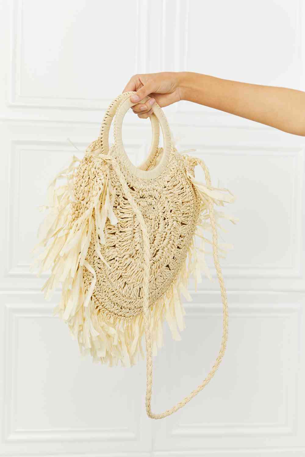 Fame Found My Paradise Straw Handbag  Jassorted   