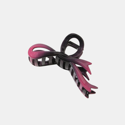 Bow Resin Hair Claw Clip  Jassorted Magenta One Size 