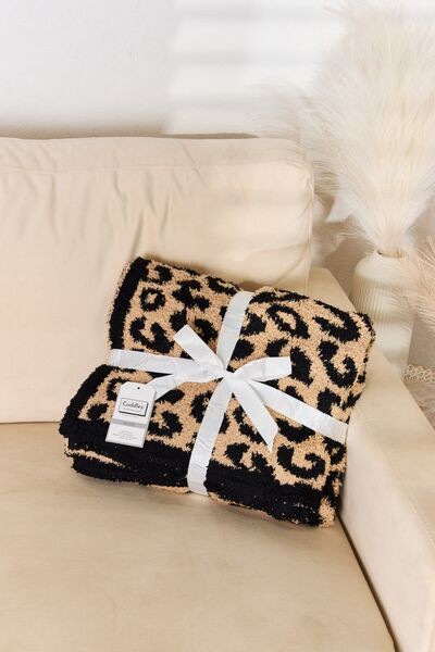 Cuddley Leopard Decorative Throw Blanket  Trendsi   