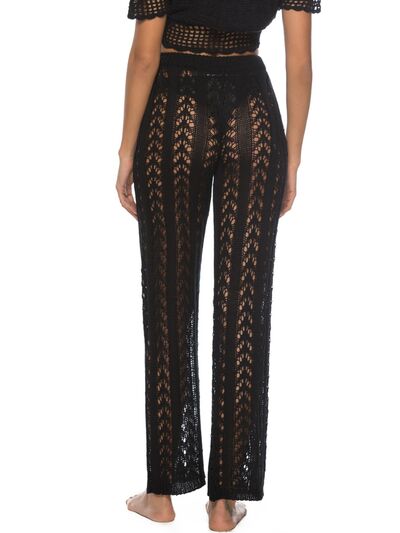 Cutout Drawstring High Waist Swim Pants  Trendsi   