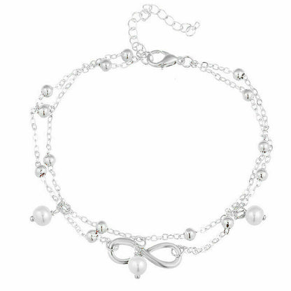 Premium Infinity Double Ankle Bracelet (Anklet)  Jassorted   