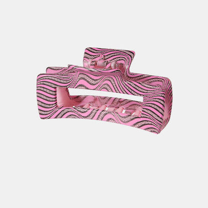 Resin Hair Claw Clip  Jassorted Deep Rose One Size 