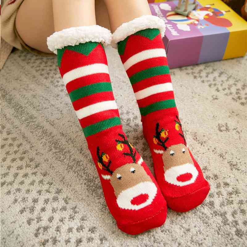 Cozy Christmas Socks  Jassorted Style F One Size 