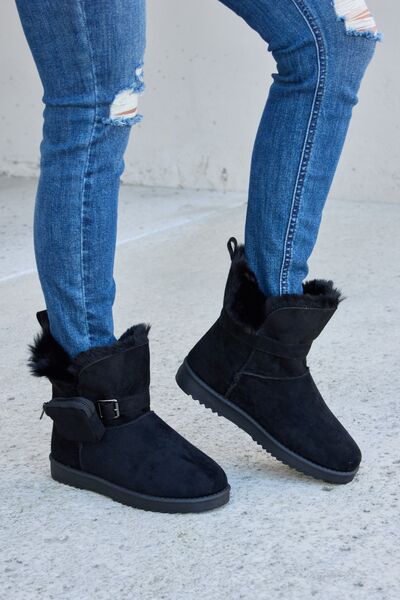 Forever Link Plush Thermal Flat Boots  Trendsi   