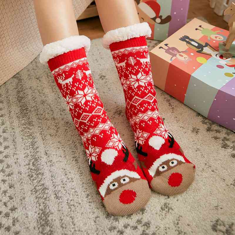 Cozy Christmas Socks  Jassorted Style I One Size 