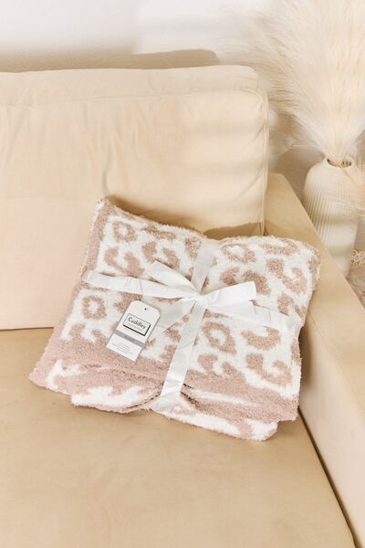 Cuddley Leopard Decorative Throw Blanket  Trendsi   